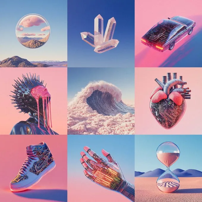 Pastel Cyber Surrealism - Пример 2