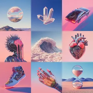 Pastel Cyber Surrealism - Пример 1