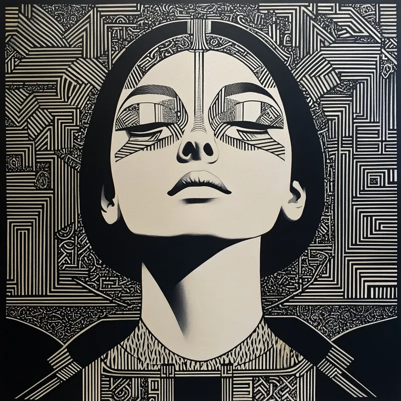 Monochrome Abstract Expression - Пример 2