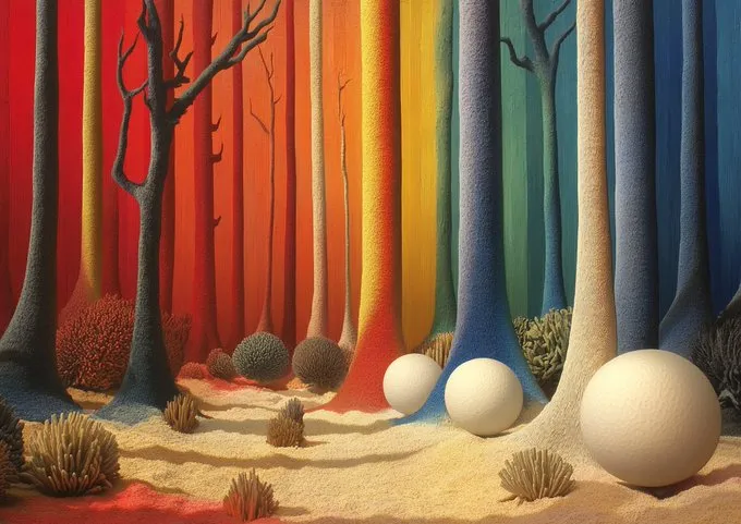Surreal Chromatic Forest - Пример 1