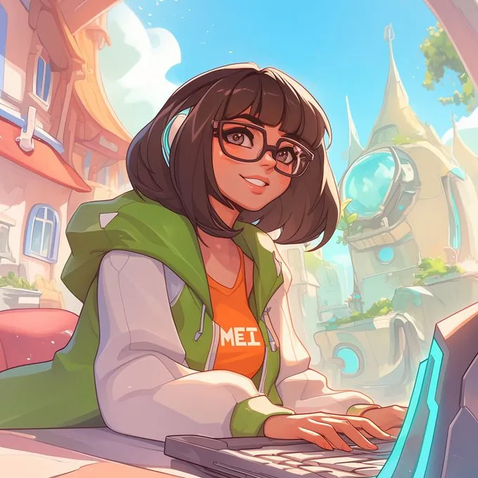 Vibrant Beach Anime Style - Пример 3