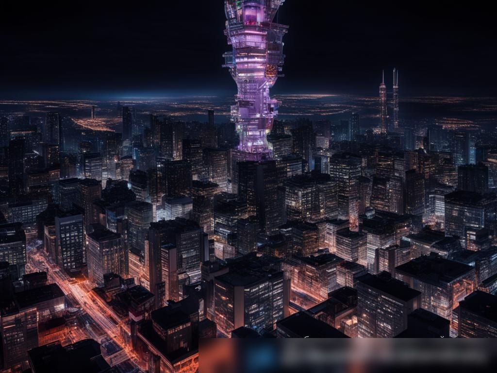 Современный городской пейзаж при закате - Пример 4