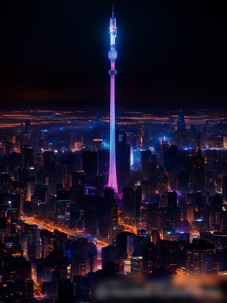 Современный городской пейзаж при закате - Пример 5