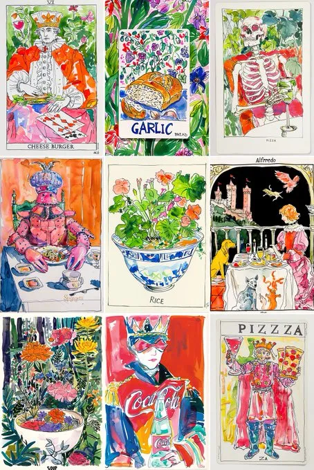 Gastronomic Tarot Whimsy - Пример 1