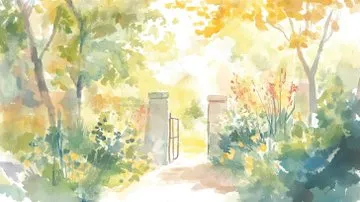 Warm Night Watercolor Scene - Пример 2