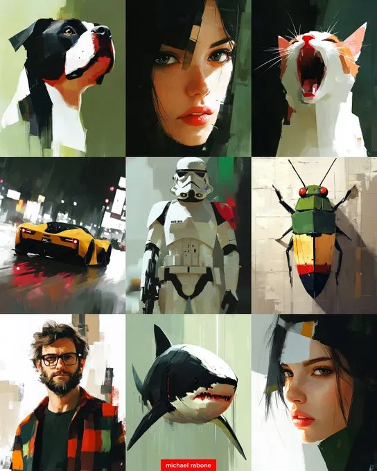 Dynamic Brushstroke Aesthetic - Пример 2