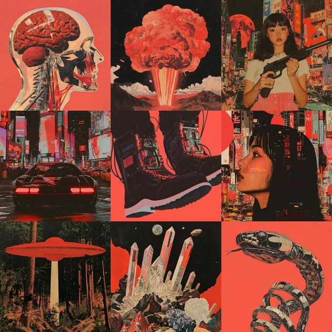 Retro Futurist Collage - Пример 2