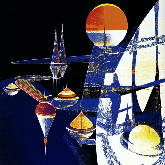 Futuristic Abstract Geometry - Пример 2