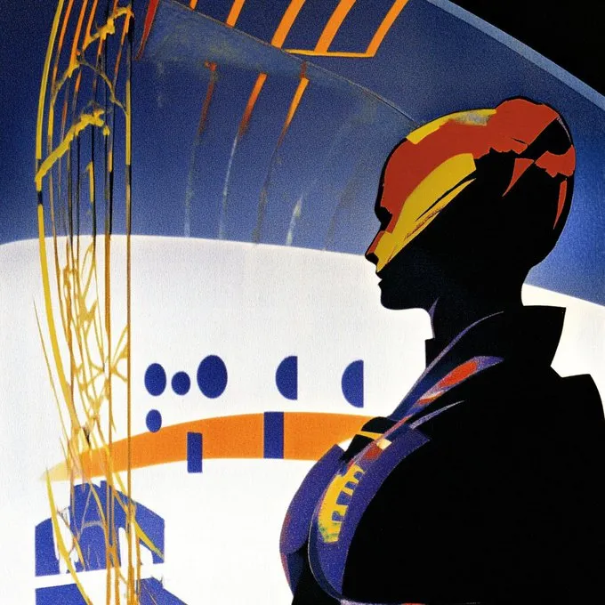 Futuristic Abstract Geometry - Пример 3