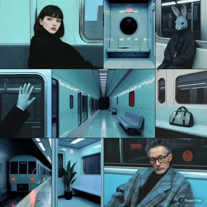 Cinematic Turquoise Metro Vibes - Пример 2