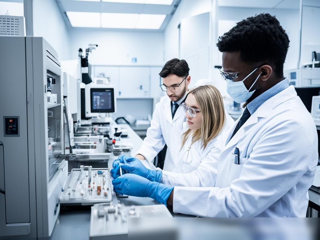 Изображение команды ветеринаров и лаборантов, работающих в лаборатории ветеринарной диагностики - Пример 4