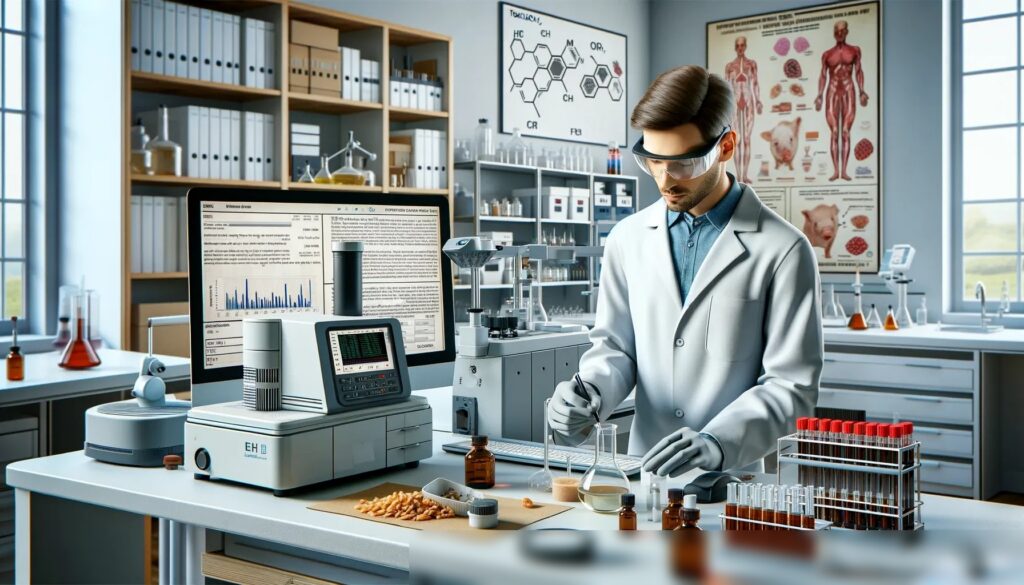 Фото-реалистичное изображение лаборатории ветеринарной токсикологии - Пример 2