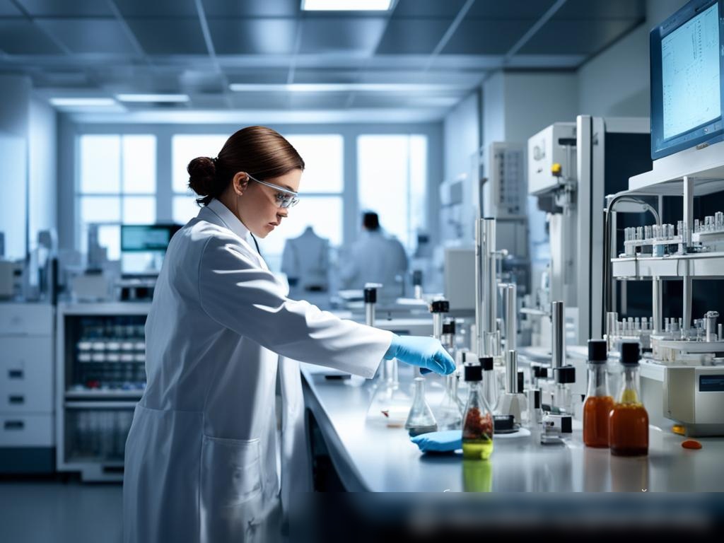 Фото-реалистичное изображение лаборатории ветеринарной токсикологии - Пример 4