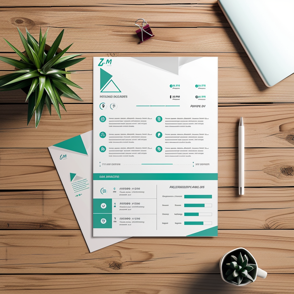 Промпт макета профессионального резюме - Пример 2