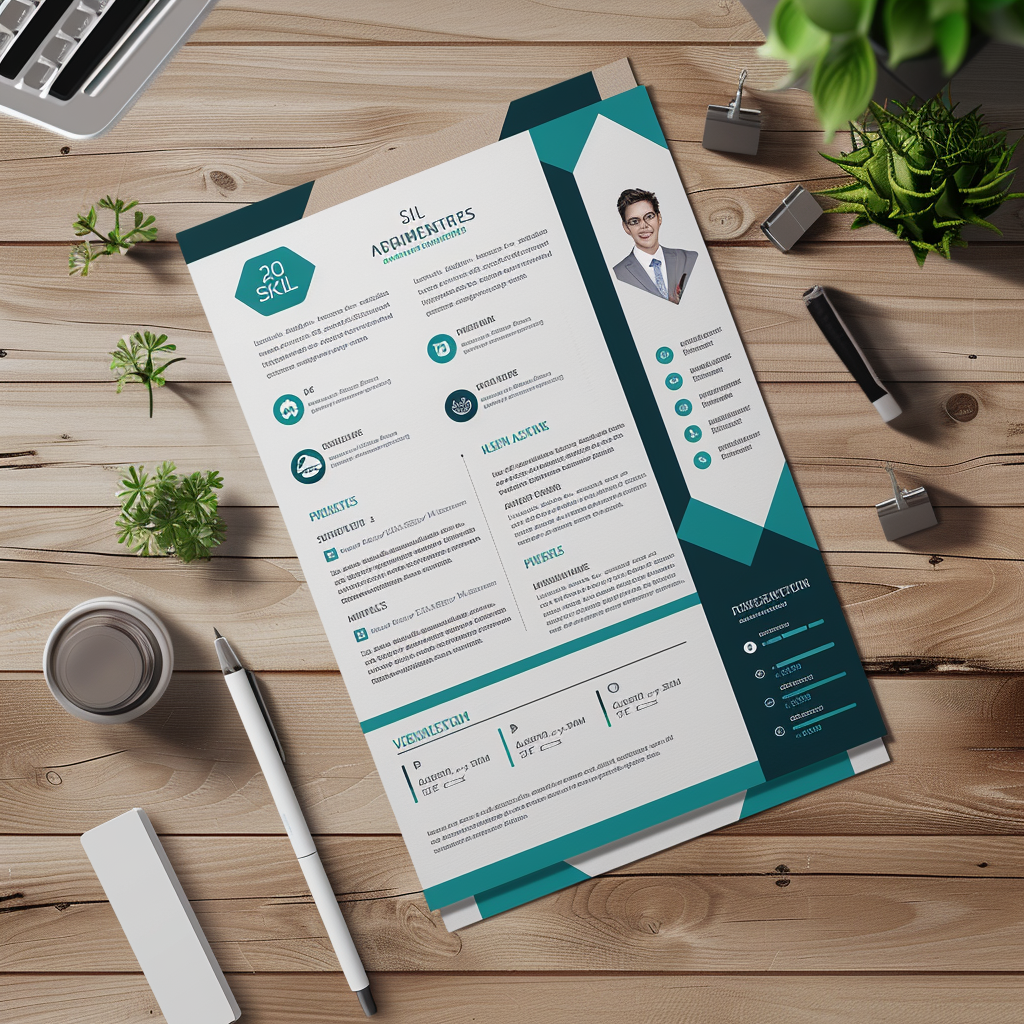 Промпт макета профессионального резюме - Пример 3