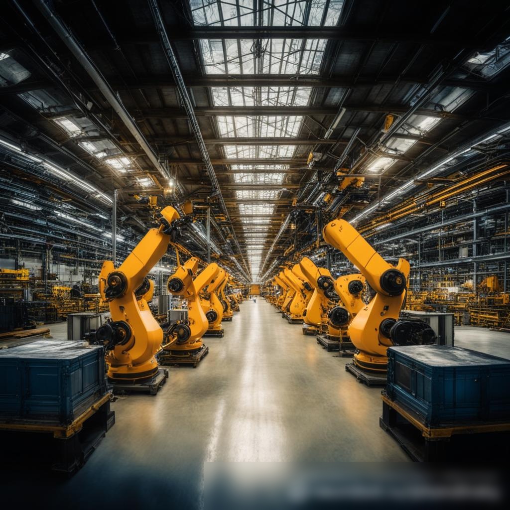 Широкоугольный снимок большого промышленного склада - Пример 3