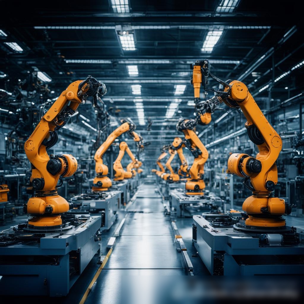 Интерьер футуристического промышленного завода - Пример 3