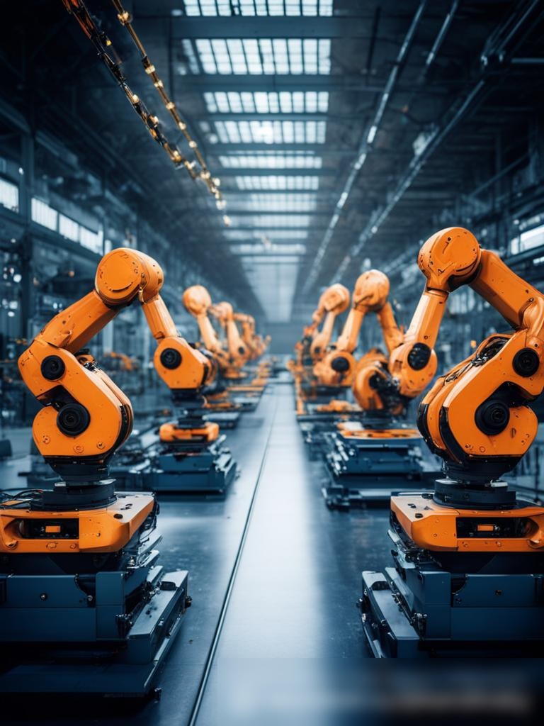 Интерьер футуристического промышленного завода - Пример 5