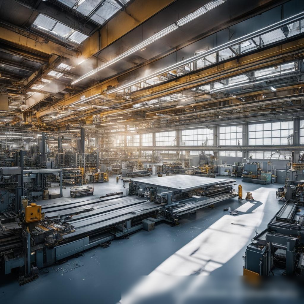 Современное предприятие по обработке металла, освещенное естественным светом - Пример 3