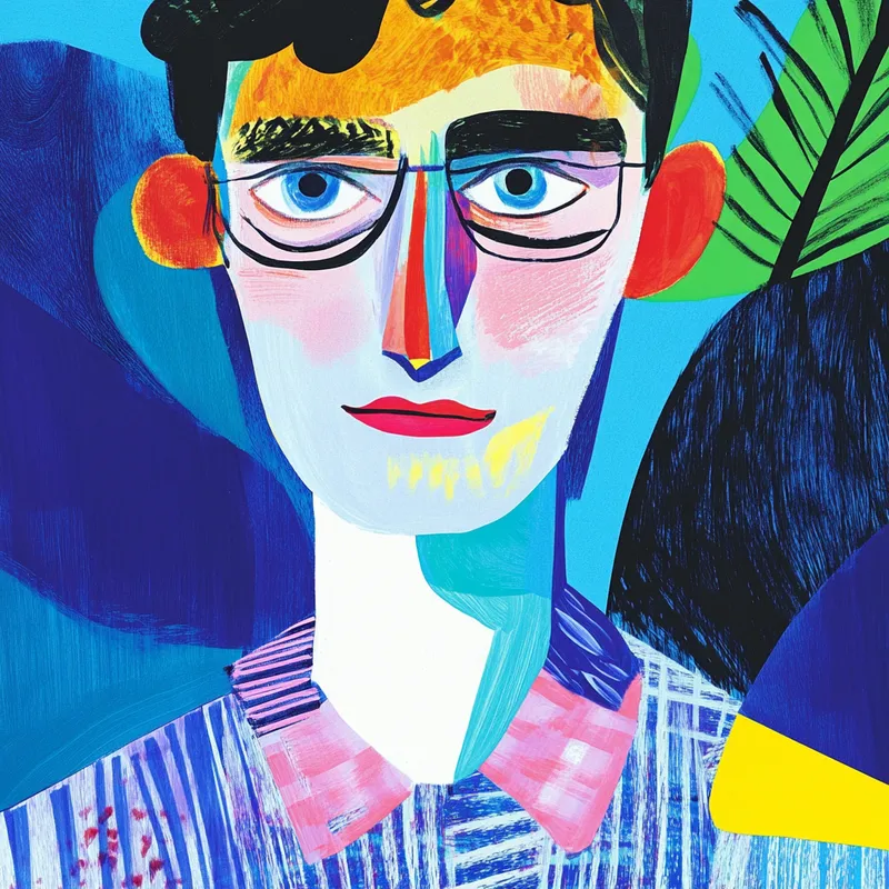 Whimsical Feline Folk Art - Пример 4