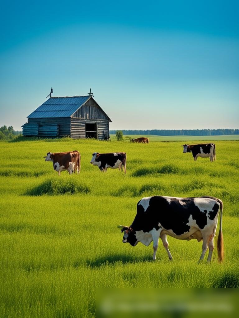 Живописная русская сельская местность с семейной сыроварней - Пример 5