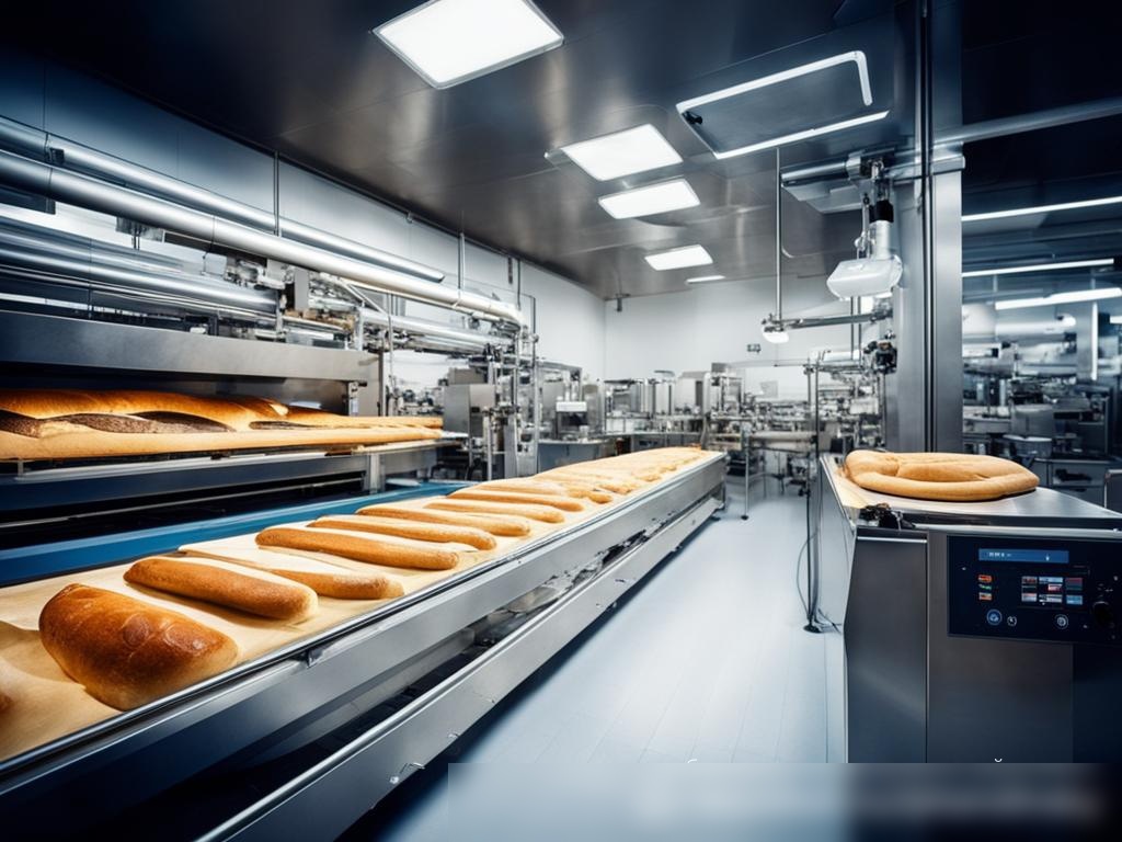 Футуристическая автоматизированная линия по производству хлеба в высокотехнологичной пекарне - Пример 4