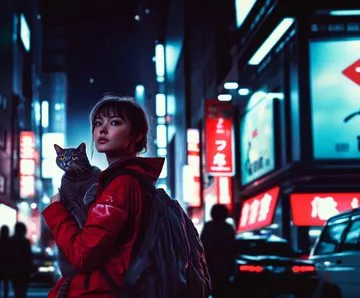 Cyberpunk Neon Vibes - Пример 2