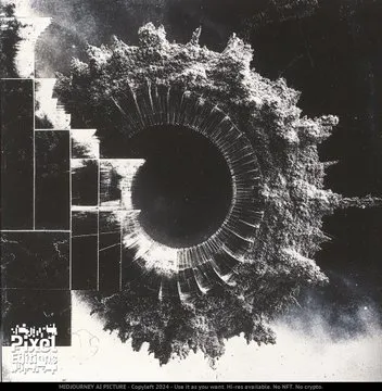 Surreal Monochrome Abstract - Пример 3