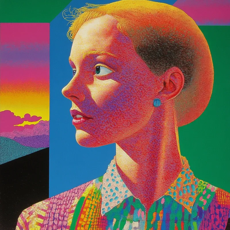 Whimsical Sunny Cat Portrait - Пример 1