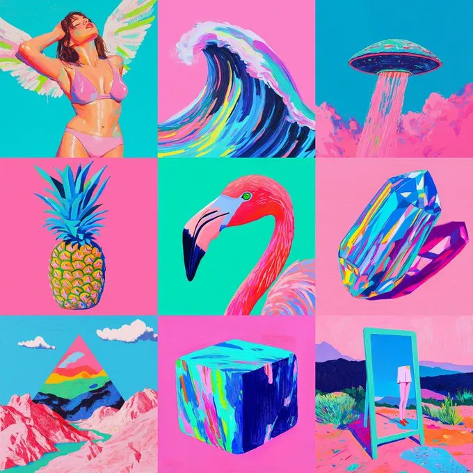 Vibrant Pop Art Collage - Пример 2