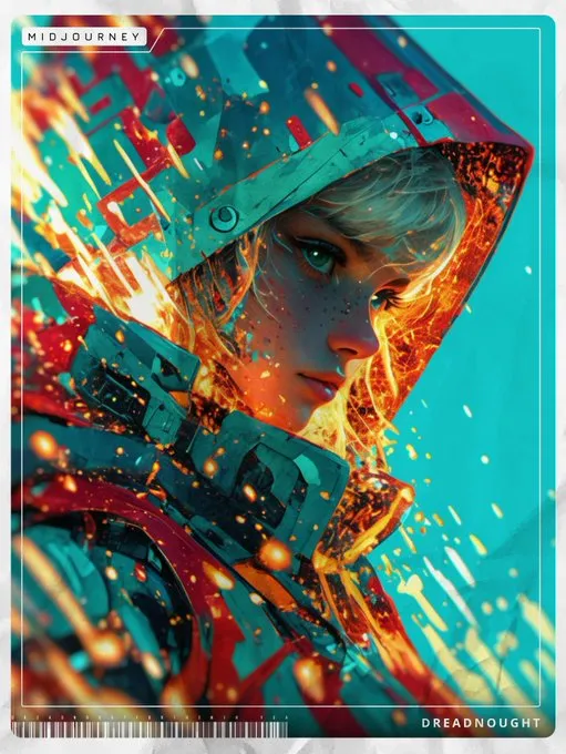 Dynamic Sci-Fi Portrait - Пример 2