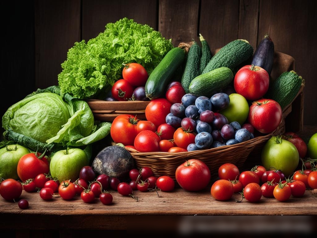 Изображение сельского стола с продуктами - Пример 4