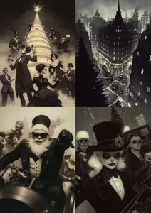 Steampunk Noir Winter - Пример 1