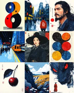 Vibrant Fusion of Styles and Colors - Пример 1