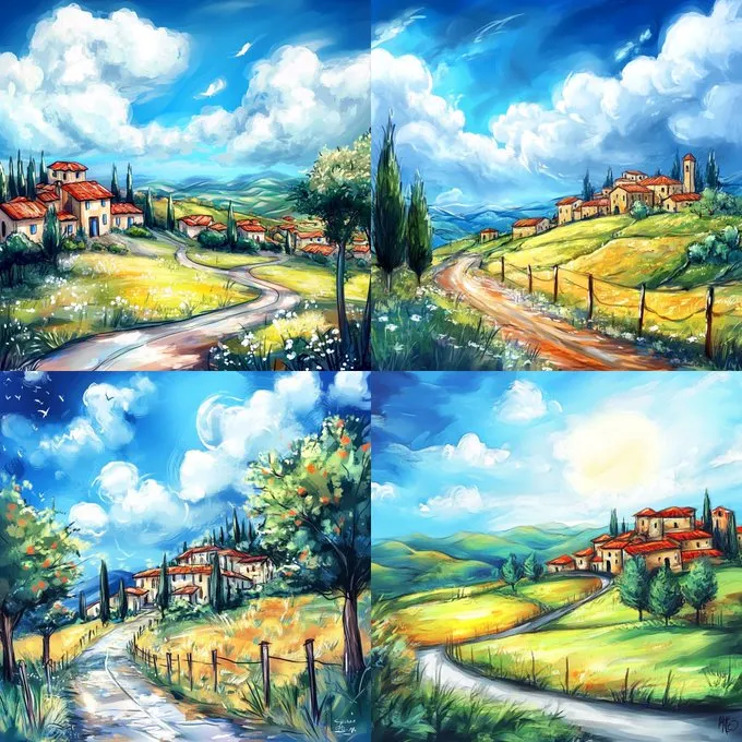 Painterly Floral Portraits - Пример 4