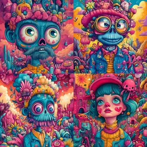 Vibrant Anime Collage - Пример 3