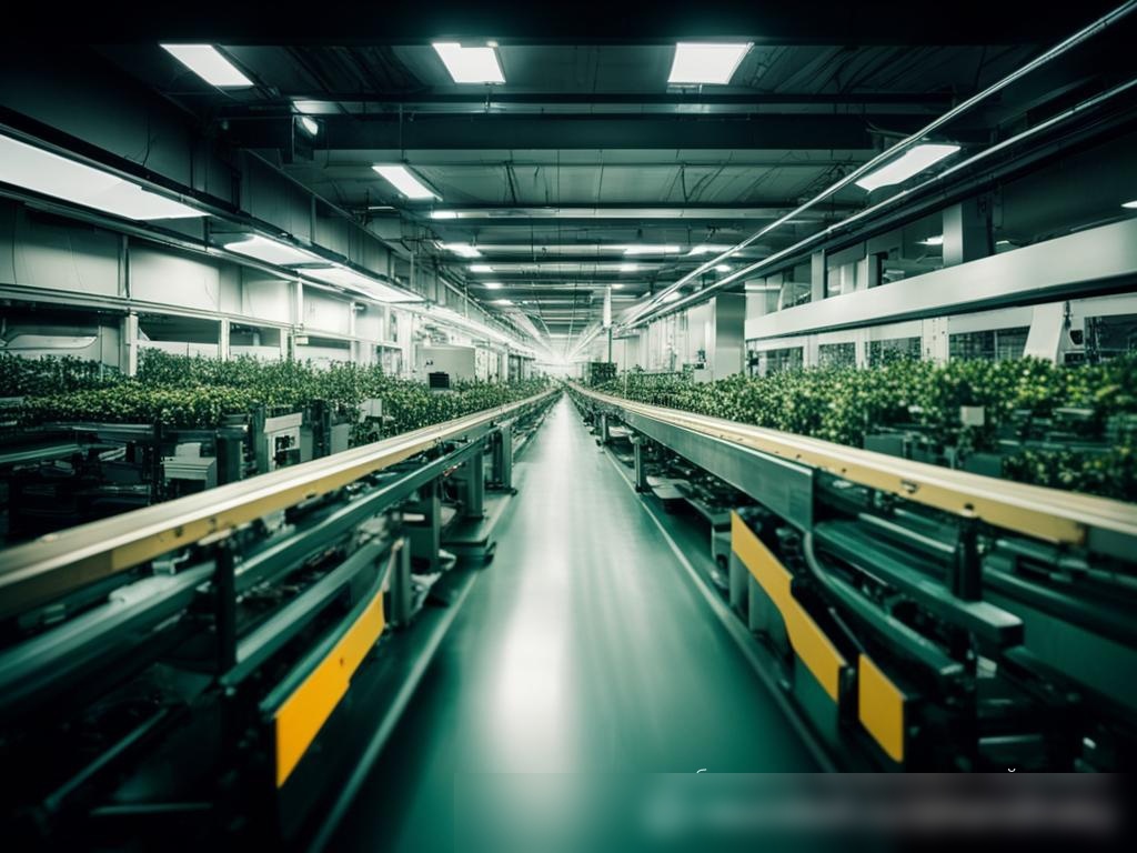 Панорамный вид на упаковочный цех чая - Пример 4