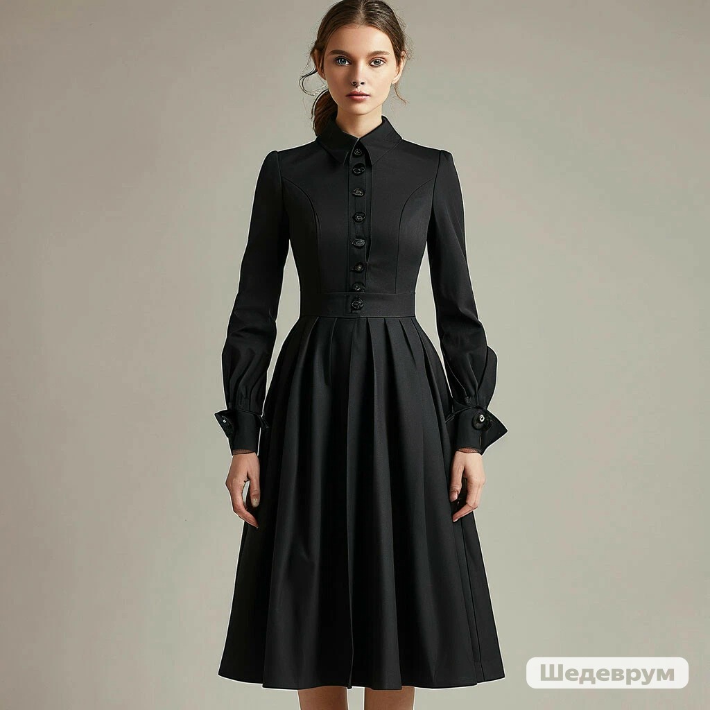 женское платье (черное) - Пример 1