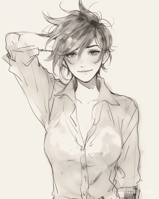 Sketchy Line Art Vibes - Пример 1