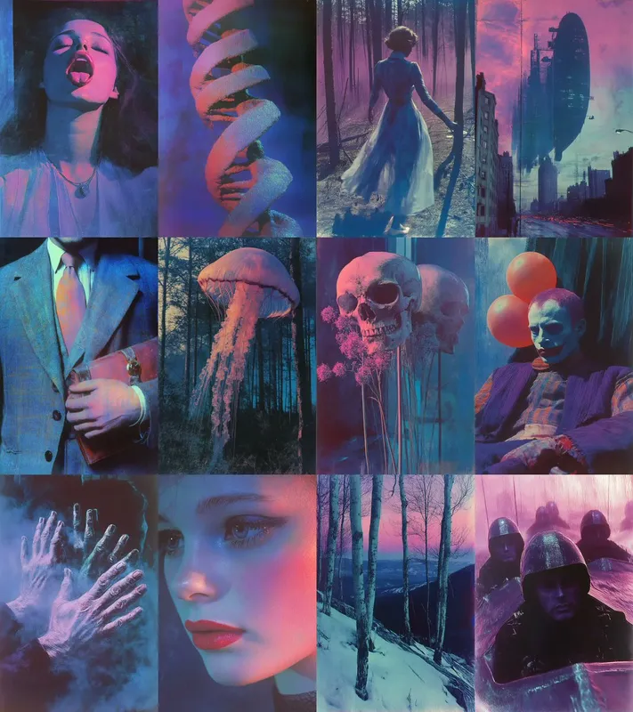 Surreal Dreamscape in Neon Hues - Пример 2