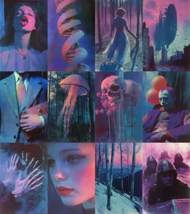 Surreal Dreamscape in Neon Hues - Пример 1