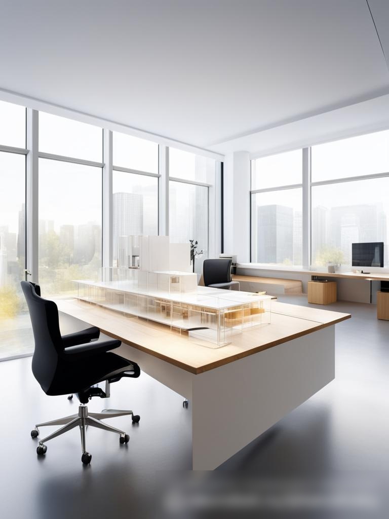 Изображение современного архитектурного офиса с минималистичным дизайном - Пример 5