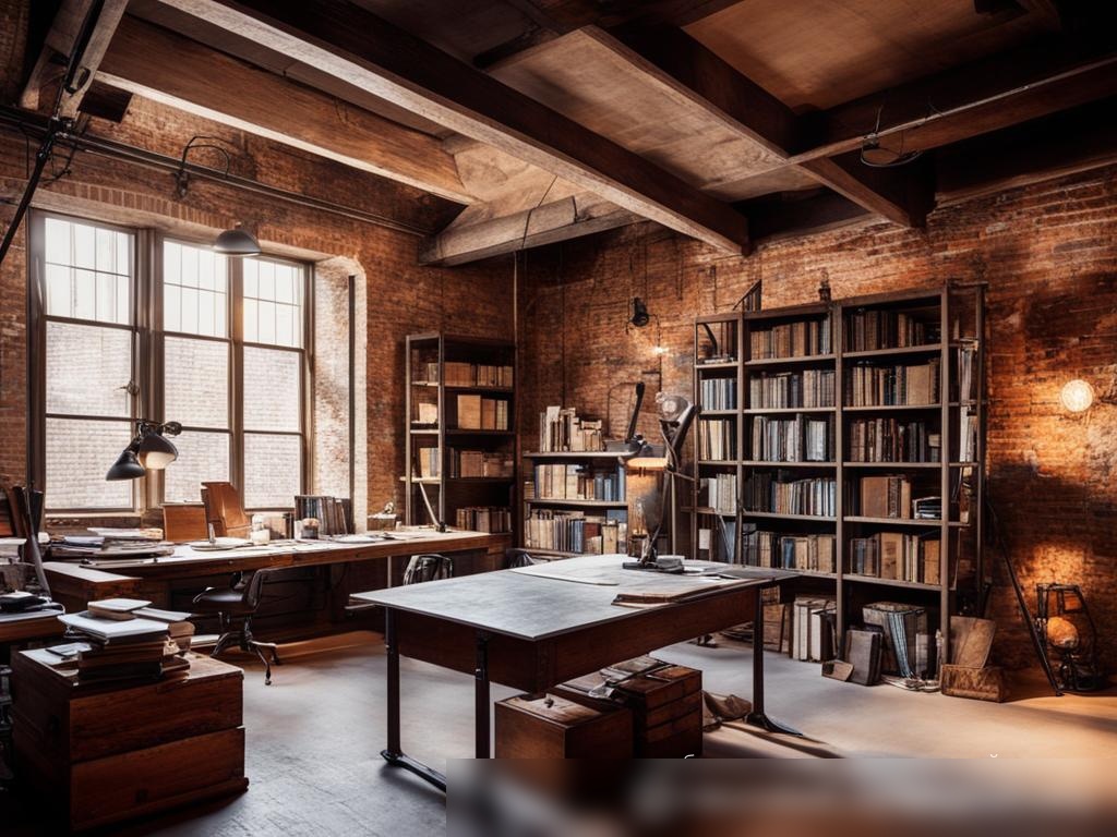 Изображение уютного архитектурного офиса в стиле лофт - Пример 4