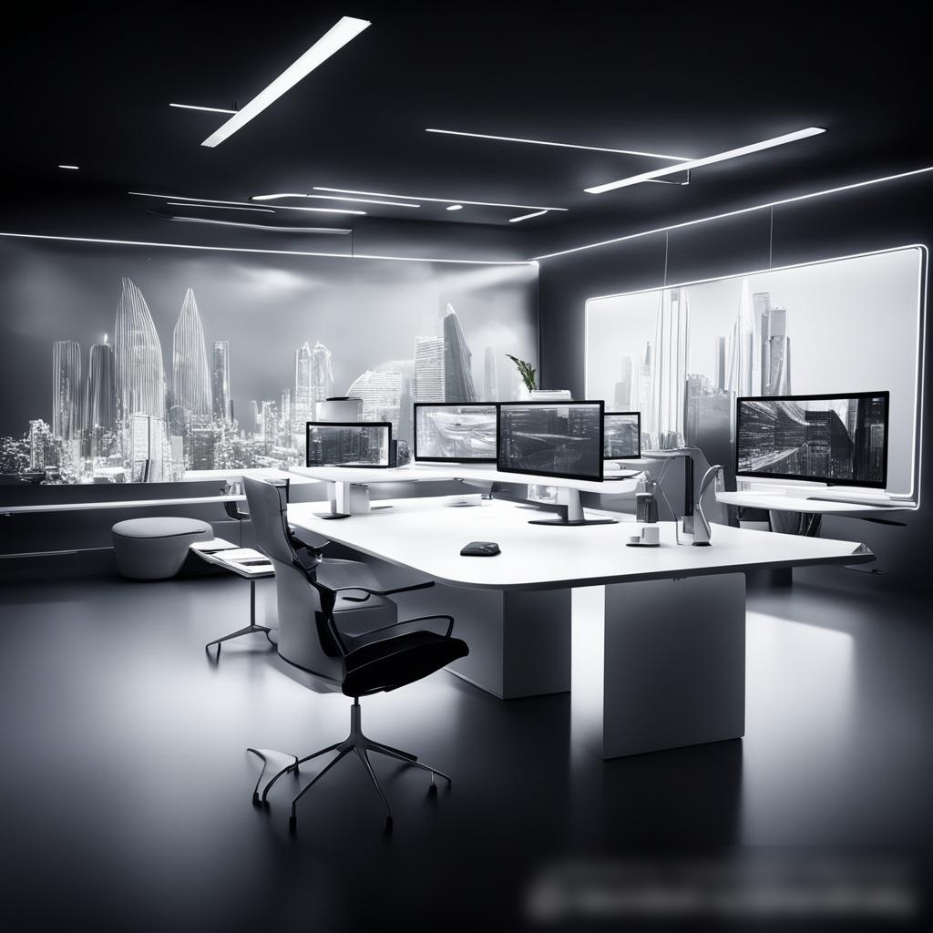 Изображение футуристического архитектурного офиса с передовыми технологиями - Пример 3