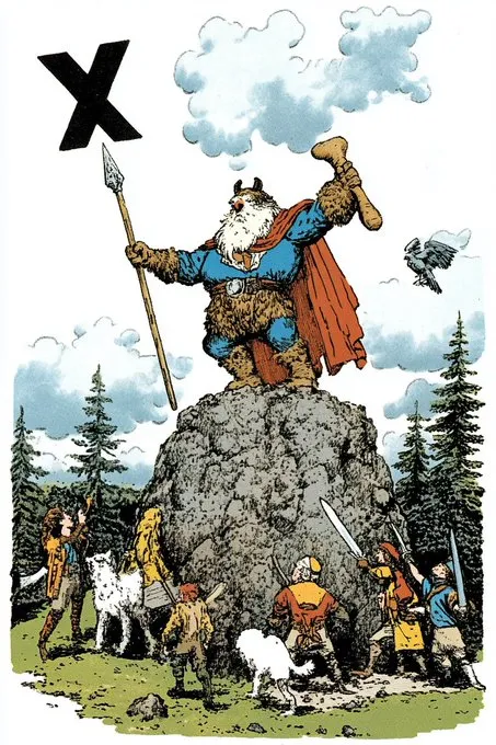 Nordic Cartoon Heroism - Пример 1