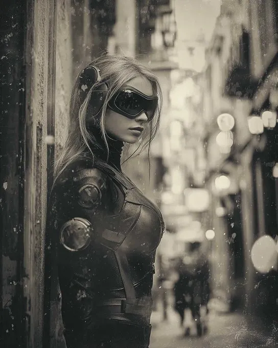 Retro Cyberpunk Noir - Пример 1