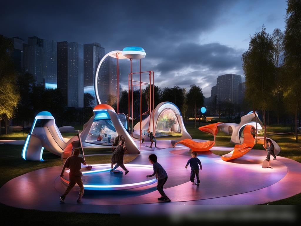 Футуристическая и высокотехнологичная детская площадка в России с передовым игровым оборудованием - Пример 4