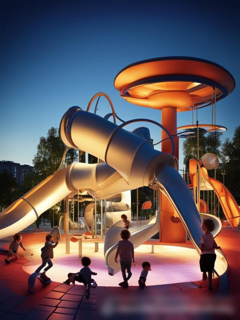 Футуристическая и высокотехнологичная детская площадка в России с передовым игровым оборудованием - Пример 5