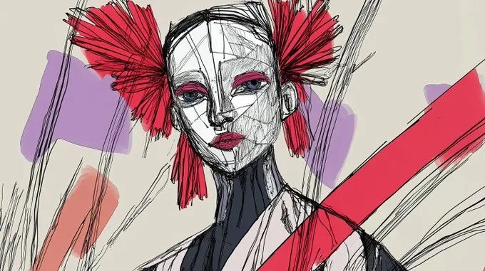 Abstract Fashion Illustration - Пример 3