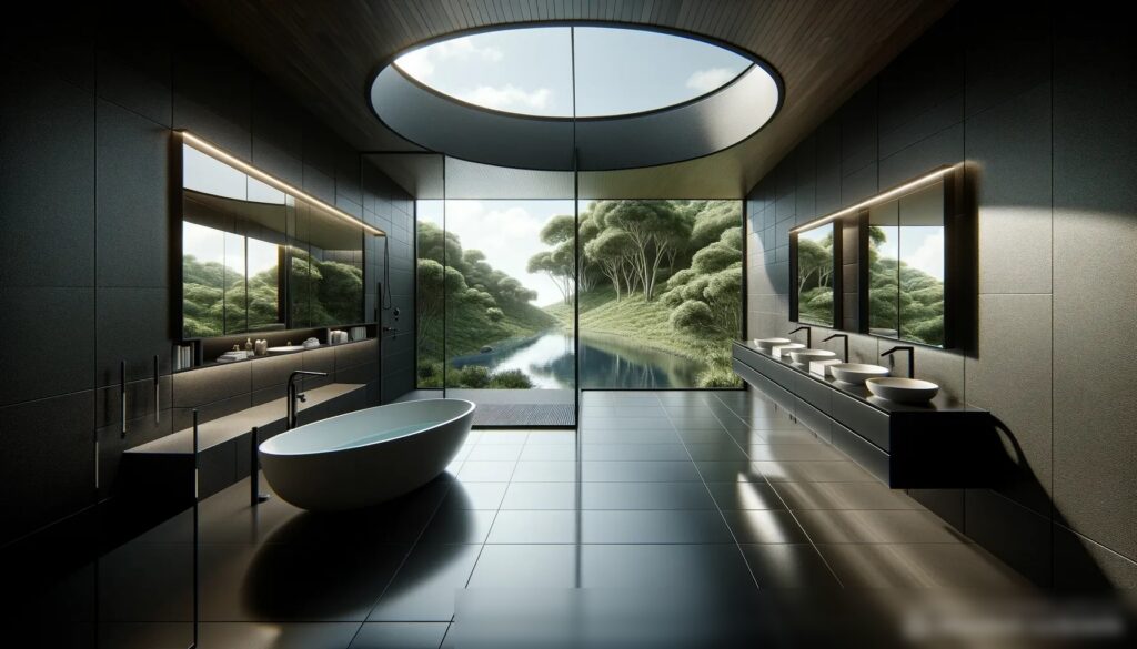 Ультрасовременная ванная комната - Пример 1